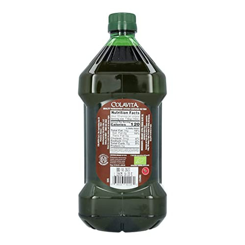 Colavita Organic Extra Virgin Olive Oil Pack of 1 (68 Fluid Ounce) Plastic Bottle