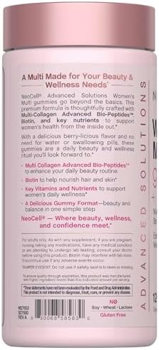 Neocell WomenS Multi Gummy With Collagen 120 Gummies Essential Vitamins and Minerals Berry Flavor Supplement
