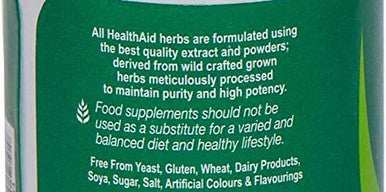 HealthAid Spirulina 500mg - 60 Tablets