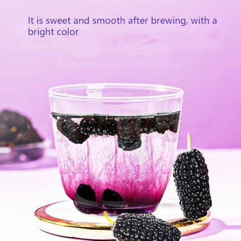 Dried black mulberries 10.58oz. Snacks and baked mulberry tea without sugar