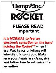 Hempvana Rocket Pain Relief Pen As Seen On Tv Wireless Tens Therapy Portable Muscle Stimulator - Same Technology Used By Doctors - Muscle Pain Relief -9 Adjustable Intensity Settings-3 Unique Heads