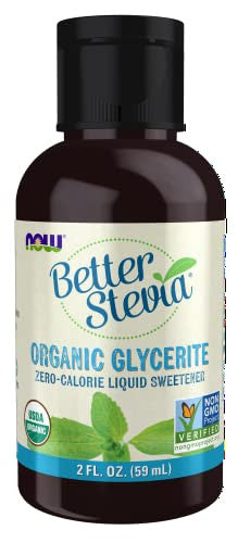 Now Foods Better Stevia Liquid Glycerite Zerocalorie Liquid Sweetener Low Glycemic Impact Nongmo 2Ounce