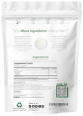Micro Ingredients Vitality Prebiotic Fiber Powder 1Lb Easy Mix Powder For Digestive & Gut Health Daily Prebiotic Soluble Fiber Supplement For Women And Men Unflavored Sugar Free & Vegan