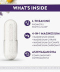 Vicks Zzzquil Pure Zzzs Magnesium Capsules L-Theanine And Magnesium Sleep Aid 4-In-1 Magnesium Citrate Bisglycinate Oxide And Carbonate Sleep Aids For Adults 90 Sleep Capsules