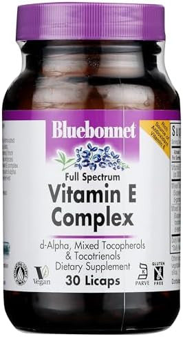 Bluebonnet Natural Full Spectrum Vitamin E Complex 60 Licaps