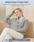 Comfier Fsa Eligible Cordless Neck Massager For Pain Relief Deep Tissue Vibration Travel MassagerPortable Hsa Neck Massager For Office Mothers Day