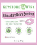 Keystone Pantry Liquid Allulose 1 Pint | Natural Low Calorie Sweetener for Coffee, Tea, Baking & Cooking | Keto, Diabetic Friendly, Zero Net Carbs, Vegan, Gluten Free, Non-GMO, Kosher