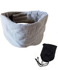 Fan Wu 100 Breathable Cotton Sleep Mask Zero-Pressure Eye Mask For Side Sleepers 99 Blackout For Travel & Home Use - Includes A Premium Travel Pouch