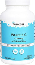 Vitacost Vitamin C with Rose Hips 1000 mg 250 Capsules
