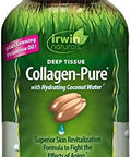 Irwin Naturals Deep Tissue Collagenpure 80 Liquid Softgels Intense Nourishment For The Skin 2000 Mg Of Hydrolyzed Collagen 16 Total Servings
