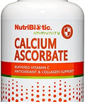 Nutribiotic - Calcium Ascorbate Vitamin C Powder 8 Oz Essential Antioxidant & Collagen Supplement Buffered With Calcium Non Acidic & Easier On Digestion Than Ascorbic Acid Gluten & Gmo