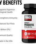 Force Factor Probiotic For Women 50 Billion Cfu Women S Probiotic For Digestive Health Immunity And Vaginal Health 10 Strains With Lactobacillus Acidophilus Vegan 60 Capsules