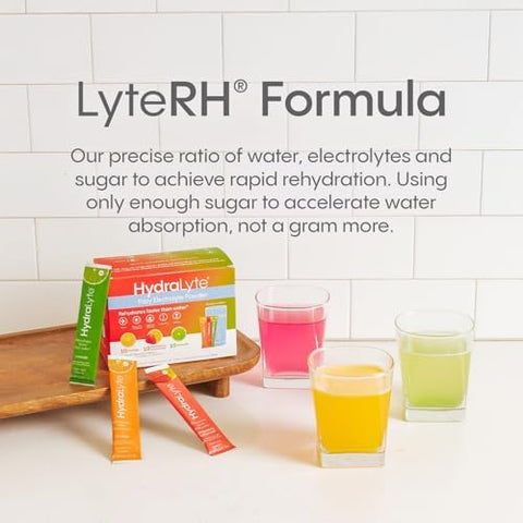 Hydralyte Low Sugar Rapid Rehydration - Lightly Sparkling Electrolyte Powder Packets 8 Oz Serve Variety Hydration Packets Hydration For Heat Travel Exercise And Bachelorette Parties (30 Count)