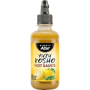 Simply Asia Hot Sauce, Yuzu Kosho, Bright, Zesty, Citrus Heat for Rice, Sushi, Sashimi, Grilled Meat, and More, 8 fl oz