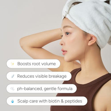 Bananal Intensive Repair Shampoo & Treatment Set Protein Complex + Biotin + Peptides Strengthening Hair & Scalp Care For Damaged Or Thinning Hair Paraben/Silicone- Korean Hair Care Duo