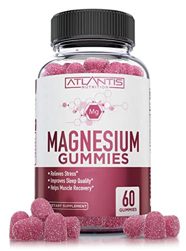 Supergreen & Magnesium Gummies - Magnesium Helps Muscles Recover, Delicious Supergreens With Spinach, Broccoli, Beetroot, Green Tea, & Acai For Immunity Support- 60 Gummies