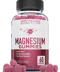 Supergreen & Magnesium Gummies - Magnesium Helps Muscles Recover, Delicious Supergreens With Spinach, Broccoli, Beetroot, Green Tea, & Acai For Immunity Support- 60 Gummies