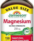 Jamieson Magnesium 250 Mg 150 Caplets Value Size