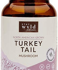 Stay Wyld Organics Turkey Tail Mushroom Vegan Capsule Supplement - Immune & Gut Health Support, Antioxidant & Vitamin D Source, Energy Booster - Perfect for Adult Women & Men | (60 Capsules)