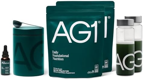 Ag1 Greens Powder Refill Pouch " 75 Vitamins Multivitamin & Probiotic Gut Health Support Vegan Keto Gluten Athletic Greens Supplement Pouch Only Classic Formula