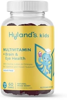 Hyland'S Kids Multivitamin + Superfoods Boost Sugar Natural Strawberry Flavored Gummies With Fruits & Veggies Blend 60Ct Bottle