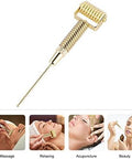 Healeved Ear Massage Acupoint Detecting Pen With Flexible Spring Roller Copper Probe For Precise Therapy And Facial Acupoint Stimulation 4.92X1.37X0.59In