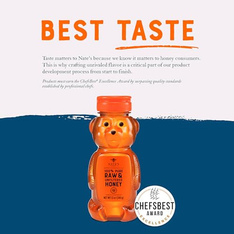 Nate's Honey - 12oz. Honey Bear Bottle