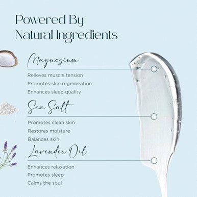 Abundant Natural Health Ocean Soothe Flare Relief Bath Soak with Highly Concentrated Pure Magnesium Salts and Lavender Oil to Help Relieve Problematic and Dry Skin, Safe for Sensitive Skin, 500mL