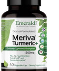 Emerald Labs Meriva Turmeric Plus - Meriva Turmeric, Pureway-C Vitamin C & Optimsm - Supports Joint Health & Immune Response - 60 Vegetable Capsules (Up To 60-Day Supply)