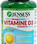 StrongerBones: Healthy Bones & Immune Function - Vitamin D3 25 mcg by Jensens (100 vegecaps)