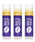 Zum Indigo Wild Kiss Stick - Natural Lip Balm With Organic Beeswax Sunflower Oil & Vitamin E - Flavored Hydrating Lip Moisturizer - Tea Tree & Lavender (3 Pack)