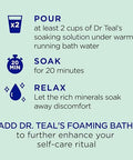 Dr Teal'S Pure Epsom Magnesium Salt SoakGlow & Hydrate With Ceramides & Avocado Essential Oils3 Lbs