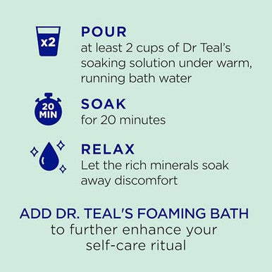 Dr Teal'S Pure Epsom Magnesium Salt SoakGlow & Hydrate With Ceramides & Avocado Essential Oils3 Lbs (Pack Of 4)