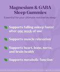 Natrol Sleep & Restore Magnesium Glycinate Blend Gummies Magnesium For Sleep Aids For Adults Melatonin-Free Cherry Flavored 30 Day Supply 60 Gummies (Pack Of 2)