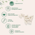 Micro Ingredients Triple Strength Magnesium Glycinate 1500Mg Per Serving 240 Capsules 500Mg Per Capsule Easily Absorbed Chelated Magnesium Elemental Form Healthy Muscle Bones & Mood Support Non-Gmo