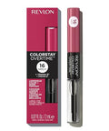 Revlon Liquid Lipstick With Clear Lip Gloss Colorstay Overtime Lipcolor Dual Ended With Vitamin E 220 Unlimited Mulberry 0.07 Fl Oz