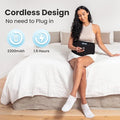 Comfier Cordless Back Heating Pad For Back PainLower Back Massager3 Massage Modes & 2 Vibration IntensityAuto Shut OfExtend To 58"