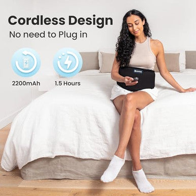 Comfier Cordless Back Heating Pad For Back PainLower Back Massager3 Massage Modes & 2 Vibration IntensityAuto Shut OfExtend To 58"