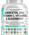Clean Nutraceuticals Quercetin Zinc Vitamin C Vitamin D Bromelain Elderberry - Lung Immune Support Supplement Adults With Artemisinin, Sea Moss, Echinacea, Allergy Relief