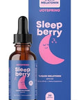 JoySpring Kids Daily Calm and Bedtime Routine Liquid Magnesium + Melatonin Sleep Drops + Vitamin B Complex for Kids with LTheanine Chamomile Elderberry and Zinc
