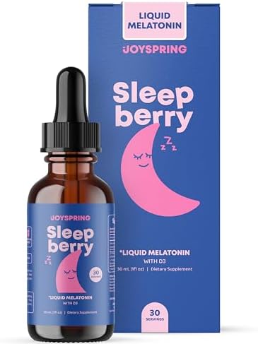 JoySpring Magnesium Citrate and SleepBerry Melatonin Liquid for Kids