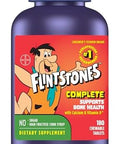 Flintstones Vitamins Chewable Kids Vitamins Complete Multivitamin For Kids And Toddlers With Iron Calcium Vitamin C Vitamin D & More 180Ct