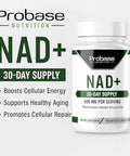 Probase Nutrition NAD Supplement 500mg High Potency 30 Day Supply NAD Maximizer Similar to Nicotinamide Riboside Vegan Non GMO Third Party Tested