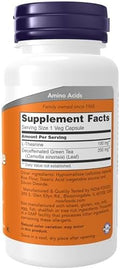 Now Foods Supplements Ltheanine 100 Mg With Decaf Green Tea Stress Management 90 Veg Capsules