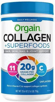 Orgain Collagen Superfoods with 20 Grams of GrassFed Collagen and Vitamin C Unflavored 25.6 oz