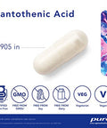 Pure Encapsulations Pantothenic Acid 120 vegcaps