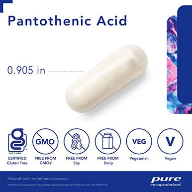 Pure Encapsulations Pantothenic Acid 120 vegcaps