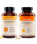 NatureWise Vitamin D3 5000IU (125mg) 360 Count + Vitamin C 1000mg Capsules 120 Count Bundle for Daily Immune and Heart Health Gluten Free NonGMO Halal Gelatin