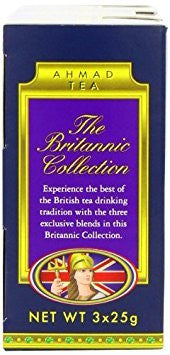 Ahmad Tea Britannia Collection Loose Tea Three Variety Flavors 3 Count Box of 0.88 Ounce Tin