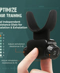 Bodyssey Breathing Trainer | Premium Silicone Trainer | Boost Breathing Patterns | Adjustable Resistance Levels | Compact Portable And Easy To Maintain (Black)